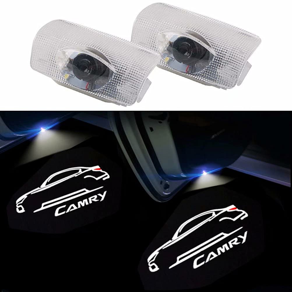 Set of 2 HD Courtesy Lamps, Camry 70 Series, 50 Series, 40 Series Logo