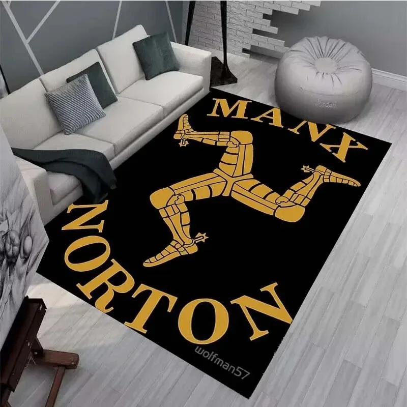 Isle of Man TT Teppiche und Läufer Motorradwettbewerb Teppich Wohnzimmer Schlafzimmer Dekoration Große Fläche Weicher Teppich Kinderzimmer Teppich
