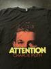Charlie Puth Attention 100% Cotton T-shirt Mens Tees Top, Black, Size: Medium