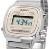 Casio Women's Digital Watch LA670WEA-8A Silver Light Beige Stainless Steel Band