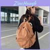 Stylish Washed Canvas Backpack For Women Chic And Versatile University Bag