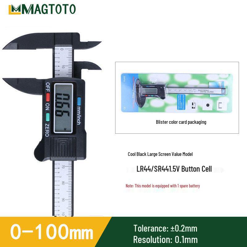 Manliang Digitaler Messschieber mit Kohlefaser zur Armbandmessung