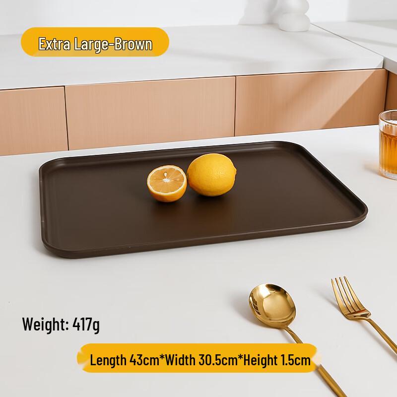 Rectangular Straw Home Tea & Fruit Tray