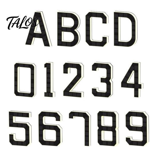 Weather Resistant House Sign Solar LED Number for Outside, 4.7" 6.7" Light Up Number, Modern Waterproof Address Outdoor Home Identification Plate Auto