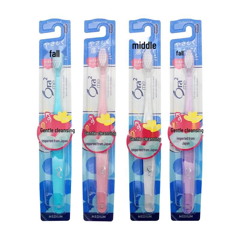 Ora2 Japan Ultra-Fine Medium Soft Toothbrush with Small Head - Gentle Oral Care
