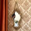 Oglinzi de Perete cu Sculptură Vintage Decorațiuni Cameră Casă Oglindă Machiaj Ornament Decorațiuni Noptieră Cameră de Zi Cadru Casă Cadouri Poze