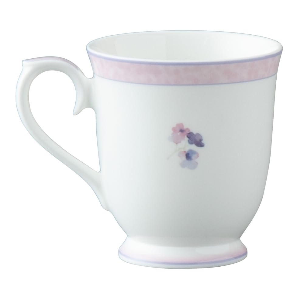 NARUMI Mug, "Kneeling Boy" by Chihiro Iwasaki, 290cc, Purple, Cute and Soft Design, Wedding Gift, Microwave and Dishwasher Safe, Made In Japan, Gift