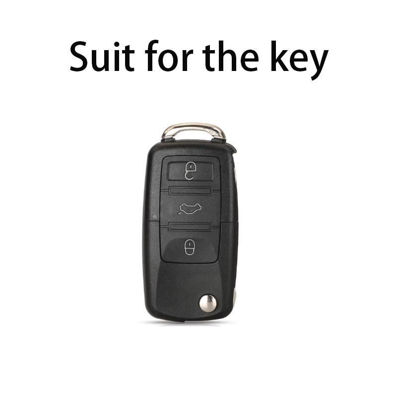 Pink TPU 3 Button Car Remote Flip Key Case Holder for Volkswagen Golf MK6 Polo Beetle Tiguan Touran Passat Caddy Jetta Eos Skoda