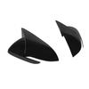 ABS Black Ox Horn Rearview Mirror Lid Cover Trim For 2017- Hyundai Elantra