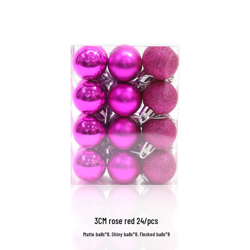 Electroplated Gold & Glitter Christmas Ornaments - Shiny Matte Plastic Balls for Trees & Decor