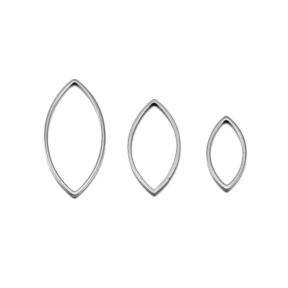 

Рамка для подвески из нержавеющей стали своими руками для ювелирных украшений, галстуков Marquise, Small*30pcs