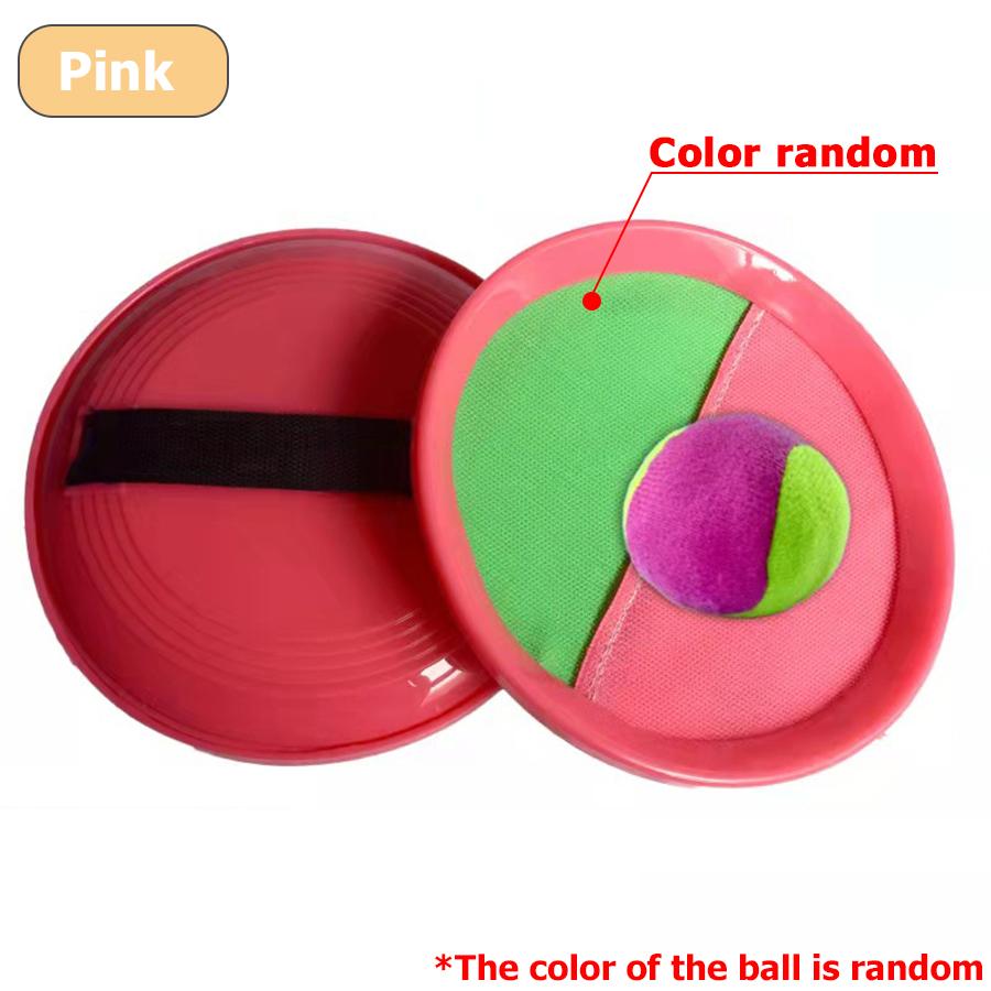 1Set Kids Sucker Sticky Ball Toy 2 Sizes Available Outdoor Sports Catch Ball Game Set Throw and Catch Parent-Child Outdoor Toys