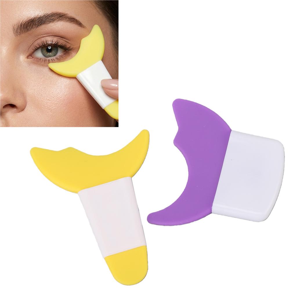 2 Pcs Eyelash Eyeline Guard 2 Curves Mascara Applicator Lash Guard Prevent Smudging for Makeup