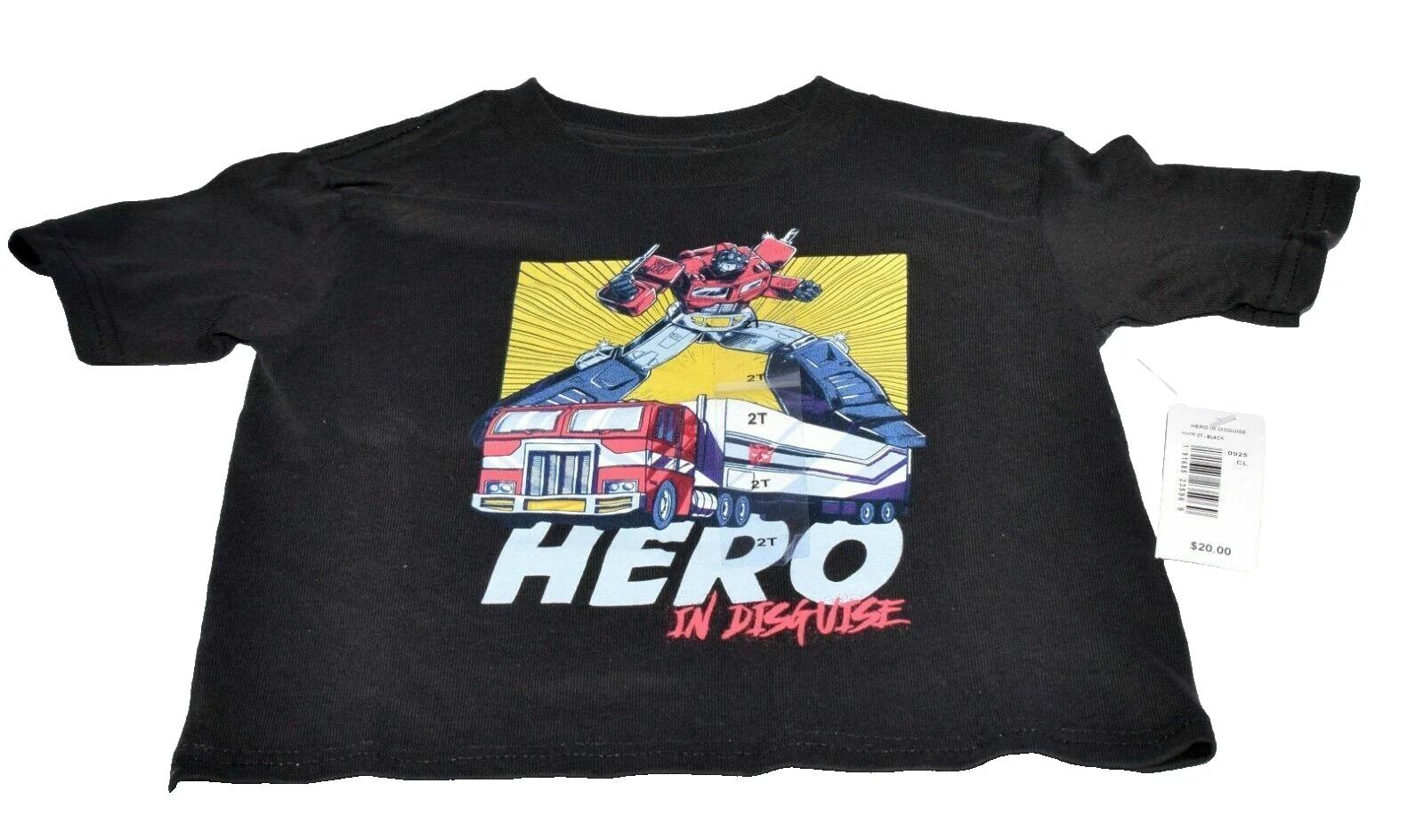 

Transformers Kids Size: 12/14 Optimus Prime Hero in Disguise T-Shirt New 150