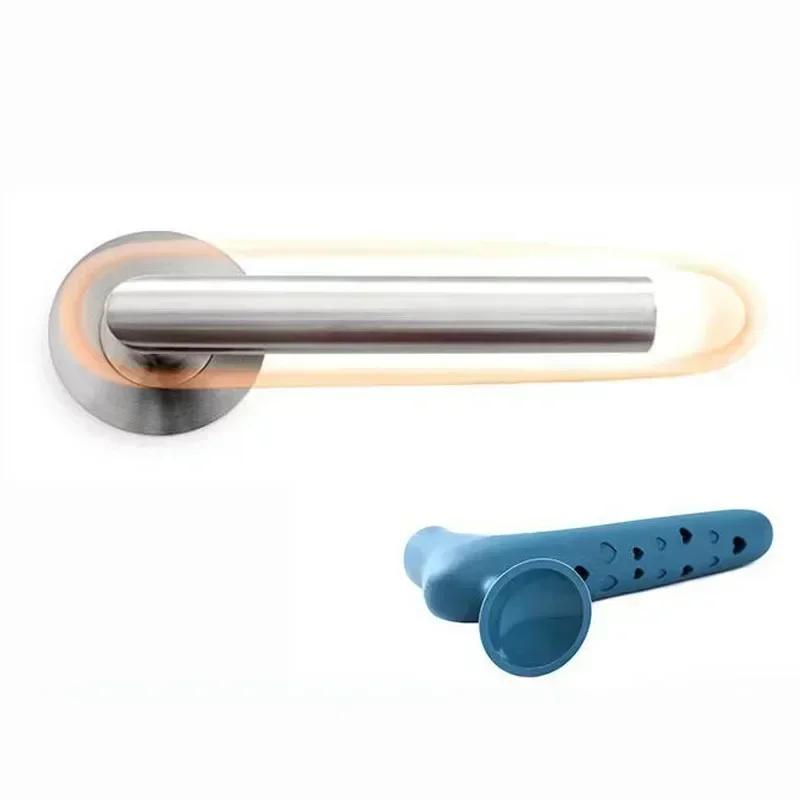 Silicone Door Handle Protective Cover Anti-collision Baby Doorknob Protect Door Knob Cup Safety Cover Noiseless Suction