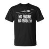 Women's Men Aviation Humorous No Engine Glider T Shirt Tee Summer Streetwear Casual Trendy Oversized