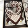 1PCS Fashion Elegant Square Scarf Wraps with Magnetic Buckle Scarf Neckerchief High Quality for Daily Decoration and Wearing