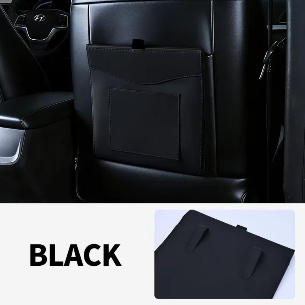Waterproof PU Leather Car Garbage Bag Hanging Installation Hanging Storage Bag Car Interior