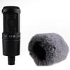 Universal Microphone Outdoor Artificial Furry Windscreen Fur Windshield Wind Muff for AT2020 Condenser Microphone