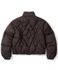 SECONDMONO W. Argyle Check Quilted Crop Padded Jumper [Brown]_Sewjp001Brown