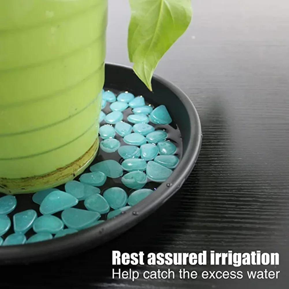 2Pcs Plastic Plant Saucer 4/6/7/8/10 Inch Round Plant Flower Pot Trays Indoor Outdoor Flowerpot Tray Garden Supplies