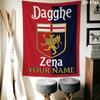 Custom Name Genoa CFC Wall Tapestry Aesthetic Wall Hanging Printed Fabric Blanket Decorative Tapestries for Bedroom Living Room Home Decor
