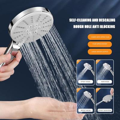 Modes Adjustable Shower Head Handheld Multi-function Shower Sprayer High Pressure Water-saving Sprinkler Bathroom Accessories