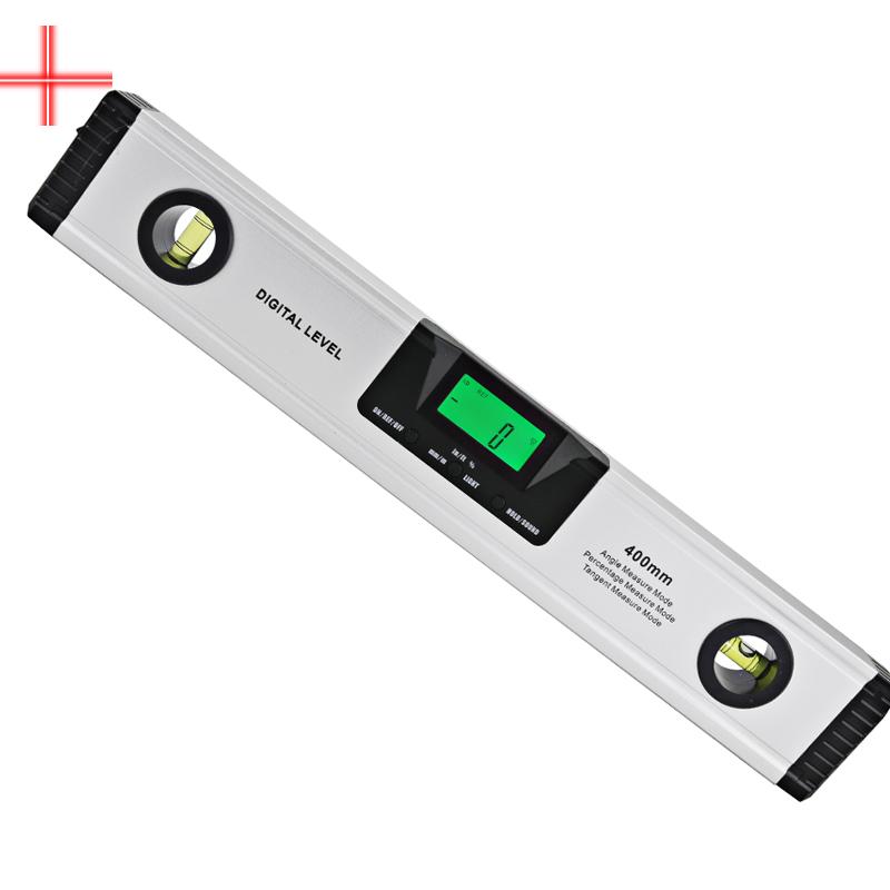 225/400mm Magnetic Digital Protractor Angle Finder Inclinometer Electronic Level 360 Degree Aluminum Alloy Bubble Spirit Level