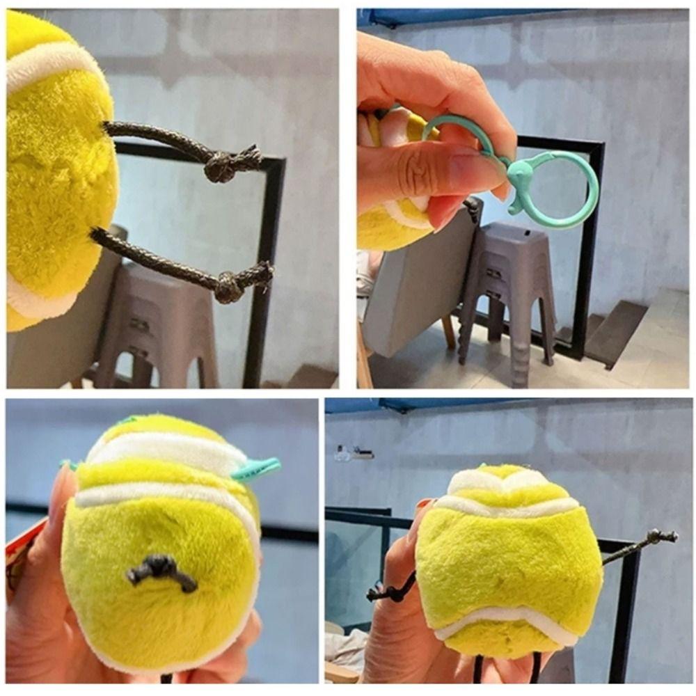 Pingente de Chave Fofo Série Esportiva Tênis Basquete Pingente de Bolsa Chaveiro de Desenho Animado Baseball Chaveiro