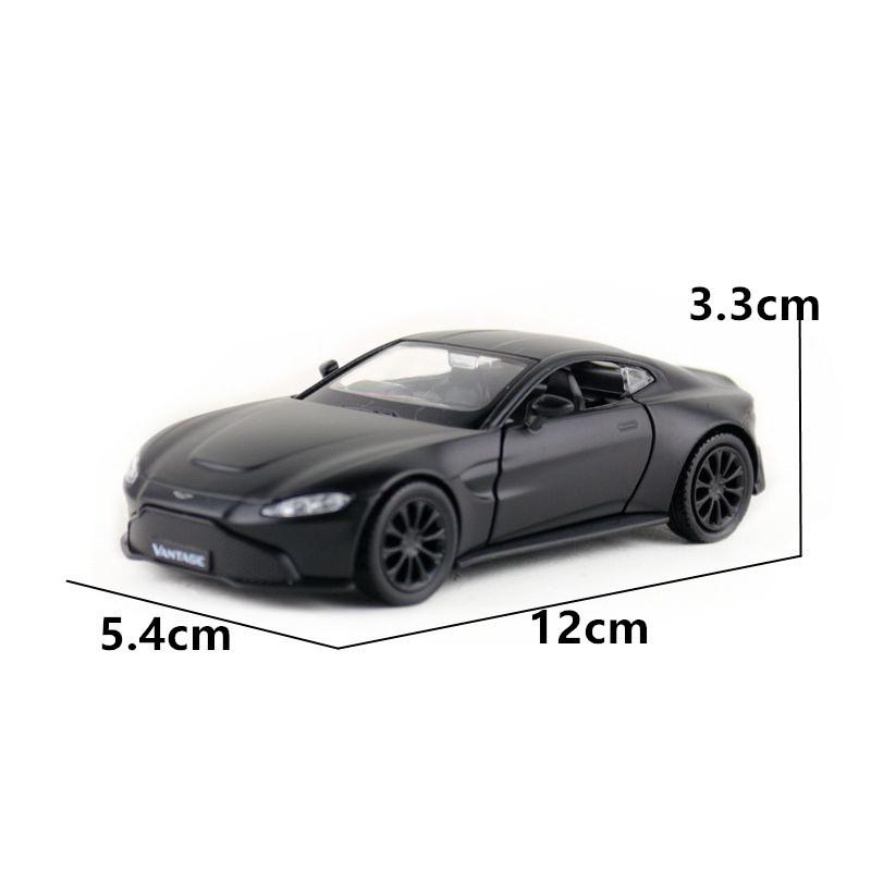 Black Alloy Simulation Aston Martin Sports Cars Model Toy For Collection