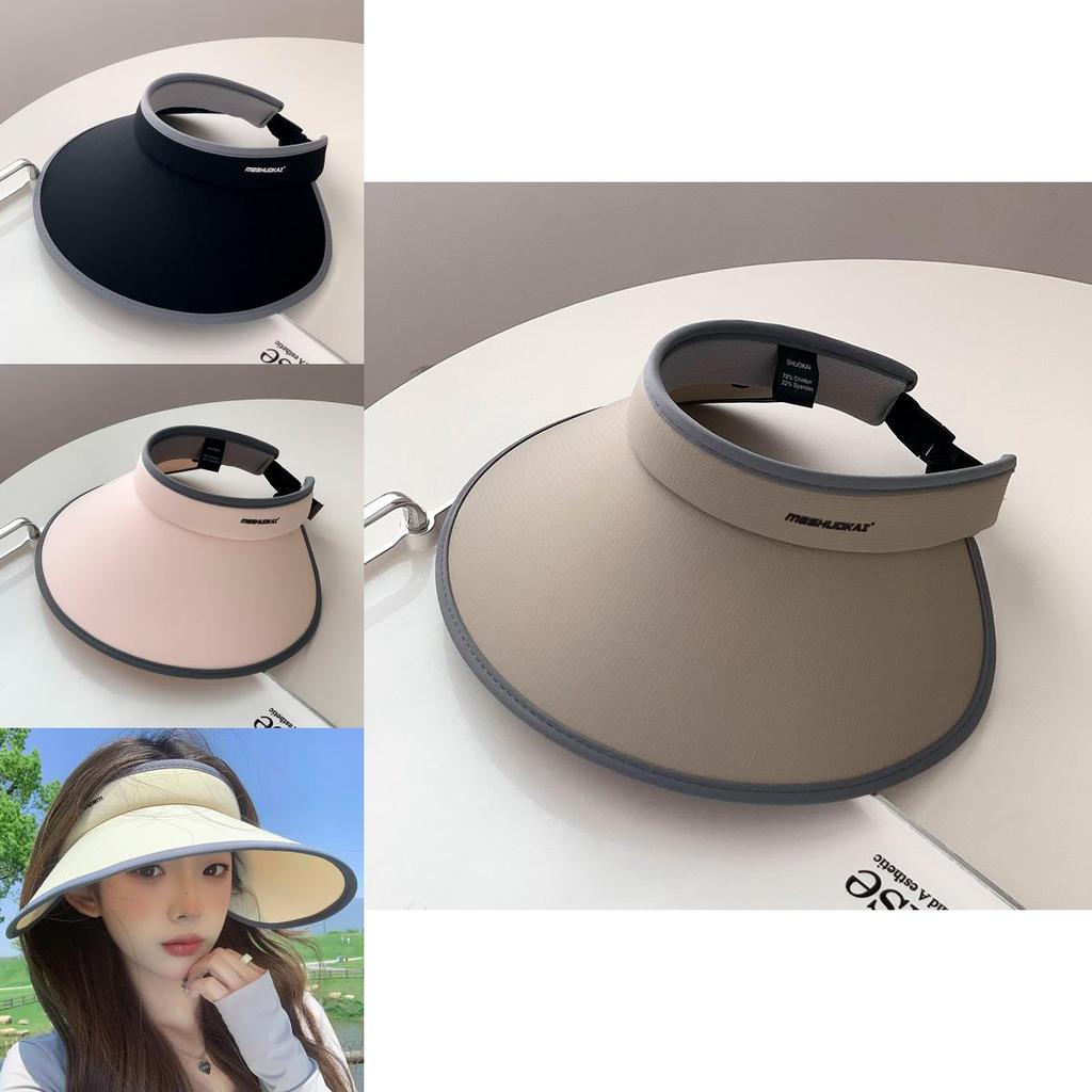 Womens Double Layer Ice Silk Sun Hat With Wide Brim Summer Uv Protection Fashion