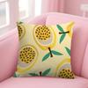 Golden Passion Fruit Pillow Gift Home Office Decoration Bedroom Sofa Car Cushion Cover Case 45x45