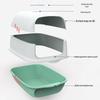 Fully Enclosed Oversized Deodorizing Cat Litter Box - Anti-Splash Design for Small Kittens