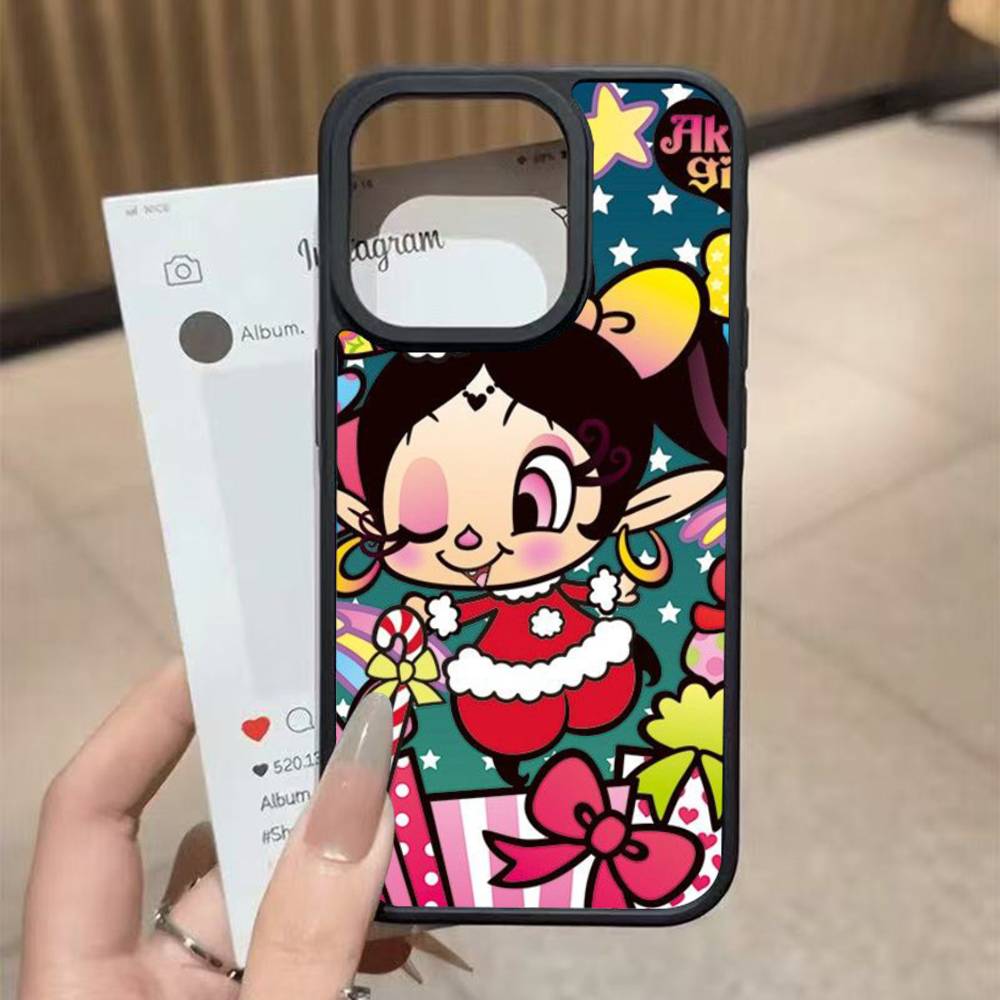 Akubi Girl For iphone 11 12 13 14 15 Pro Max 17 16 Plus Hard PC+TPU Back Cover