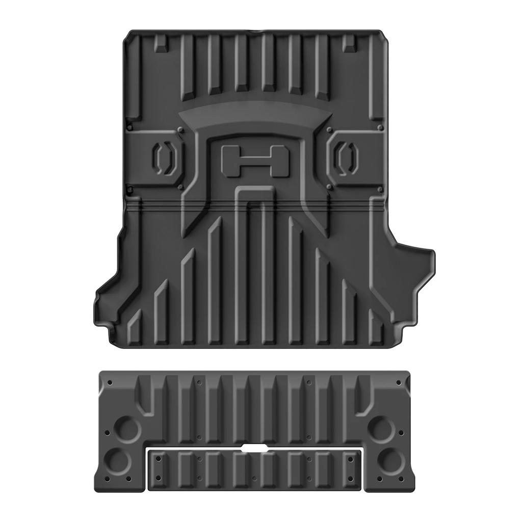 LUCKEASY for GMC Hummer EV 2025-2025 Car Trunk Mat Accessories Cargo Liner Protective Pad TPE Front Rear Trunk Pad