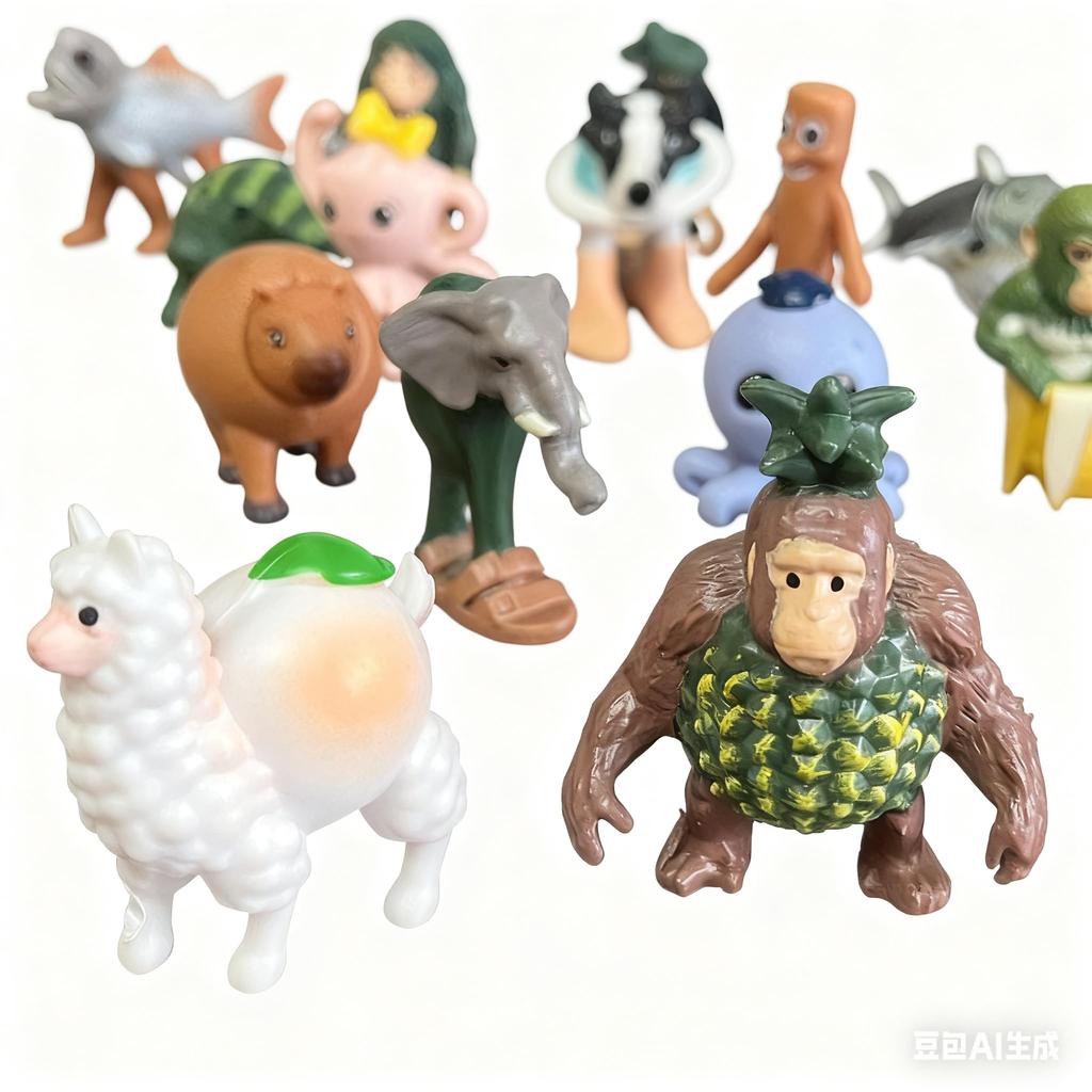 24-piece Brain Lot Italian Brain Lot Goods Figure Collection: Madness and Fantasy Memetic Creatures Descend on Your Desk "Color Box Packaging" (First