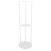 Side Table Modern Stable 3 Tier Round Acrylic Drink Table for Living Room Bedroom Bedside Transparen