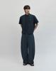 WORK ON BODY OFF Tenu Semi-Overfit Denim Short Sleeve Shirt [Blue]
