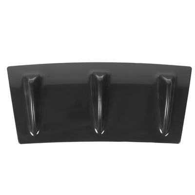 Rear Bumper Lip Diffuser Spoiler Weatherproof Glossy Black Universal for Car Modification3 Fins