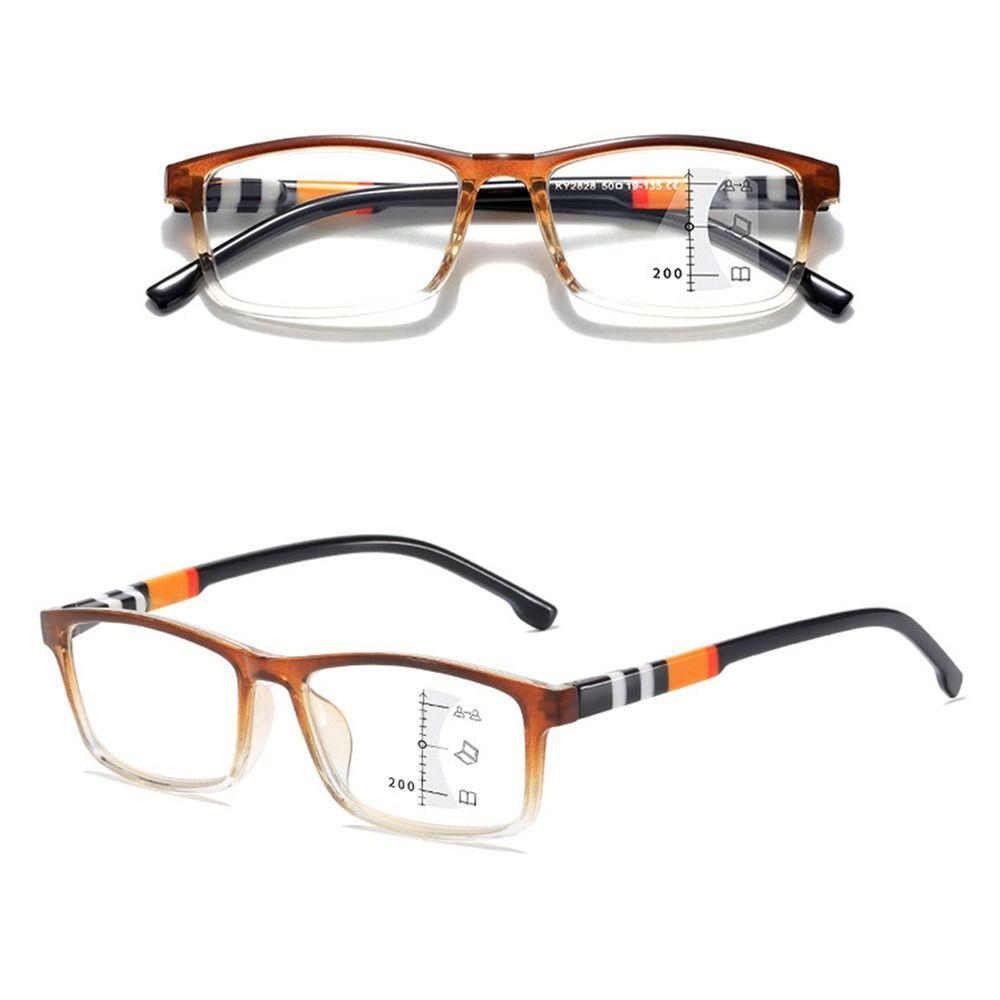 Blue Ray Blocking Anti-Blue Light Reading Glasses Multifocal Progressive Near Far Square Eyeglasses Pc Ultralight