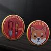 Color UV Shiba Inu Coin Virtual Bit Commemorative Coin Digital Virtual Currency Gold Coins, Christmas Gift, Stocking Stuffers