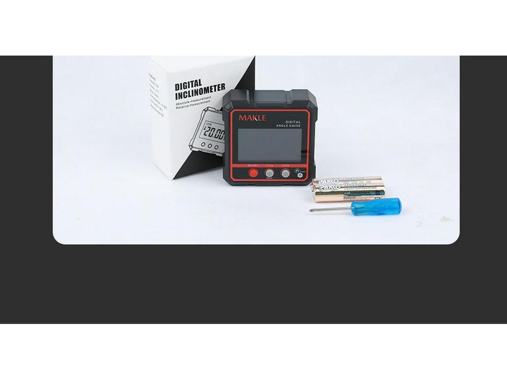 High-Precision Digital Inclinometer with Strong Magnetic Base and Angle Measurement