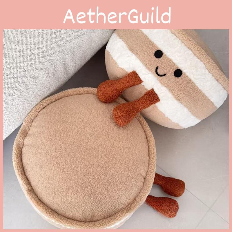 Soft Plush Cake Pillow For Couch Bed Decor With Padded Fill And Design Cute