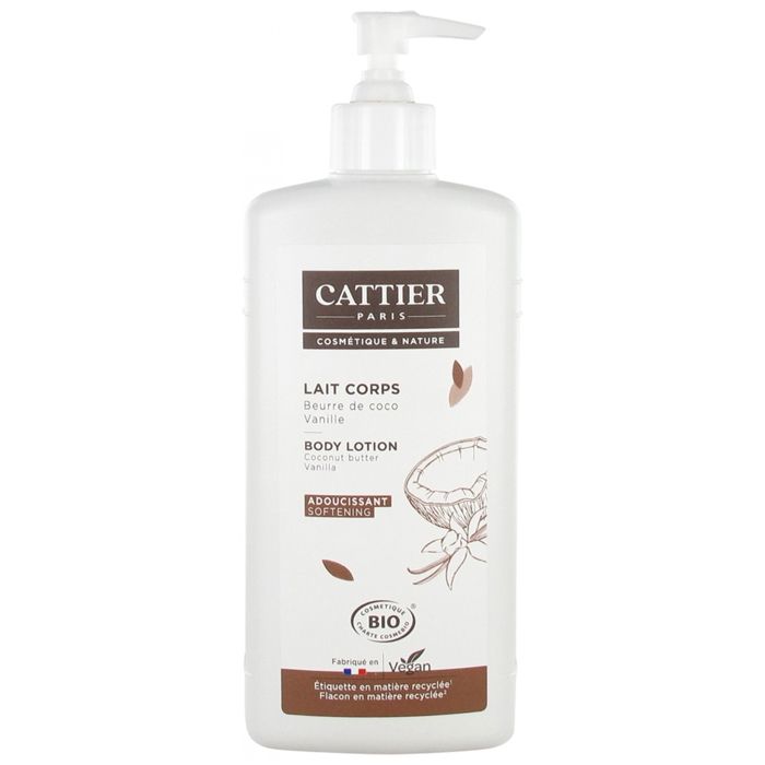 Lait Adoucissant - Cattier - Coco Vanille - 500ml - Vegan - Hydratant et Nourrissant
