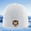 Green Leaf Orange Zigzag Design Unisex Women Unisex Knitted Hat Beanie Pullover Cap Winter Thermal Warm Christmas Outdoor Cycling H