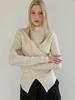 MOIFAIRE Layered Wrap T-Shirt / Ivory