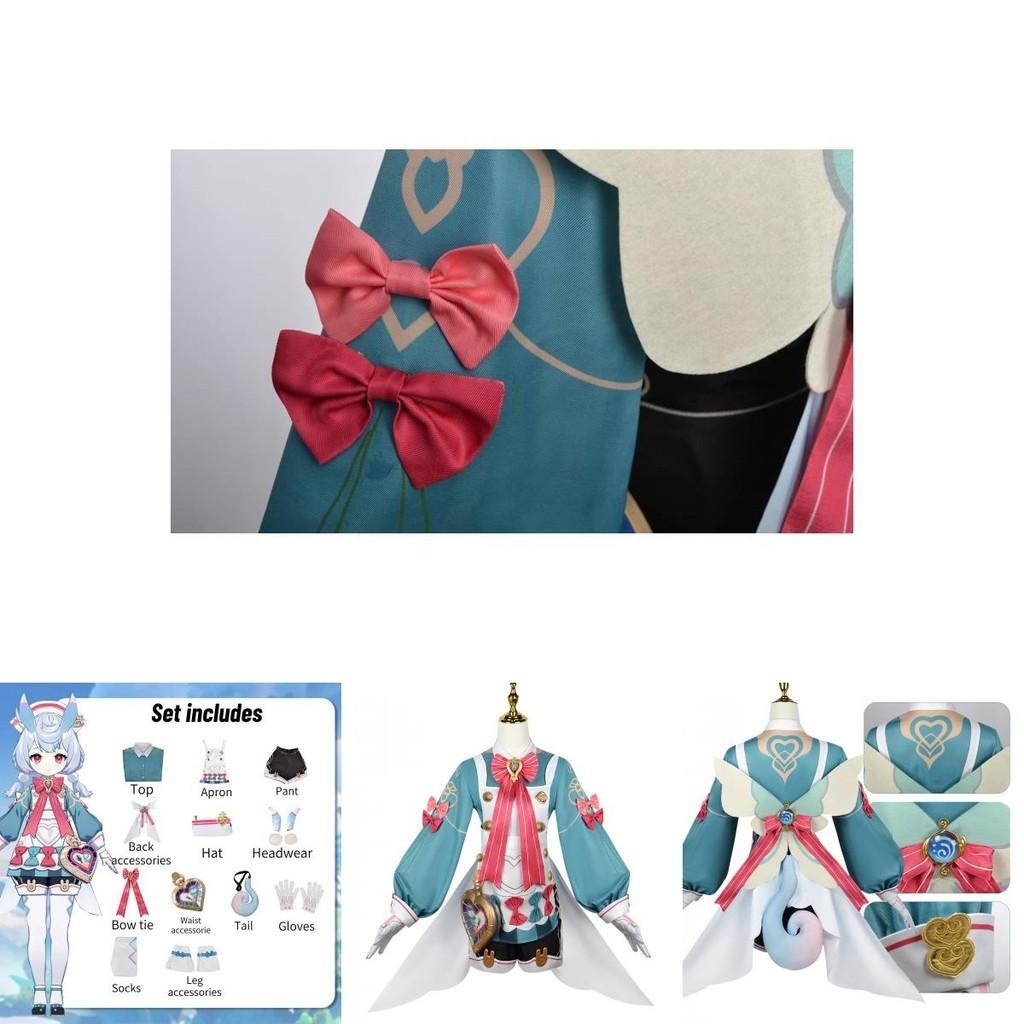Fashionable Higewen Cosplay Anime Game Costume Set Soft Fabric 2023 Summer Xs-xxxl