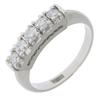 Ring Pt900Platinum/diamond #4.9(US Size) 5.4g Women Used