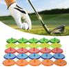 50Pcs 24mm Clear Plastic Golf Balls Marker Mixed Colors Golf Balls Mark Position Markers for Golfer Training Easy to Use