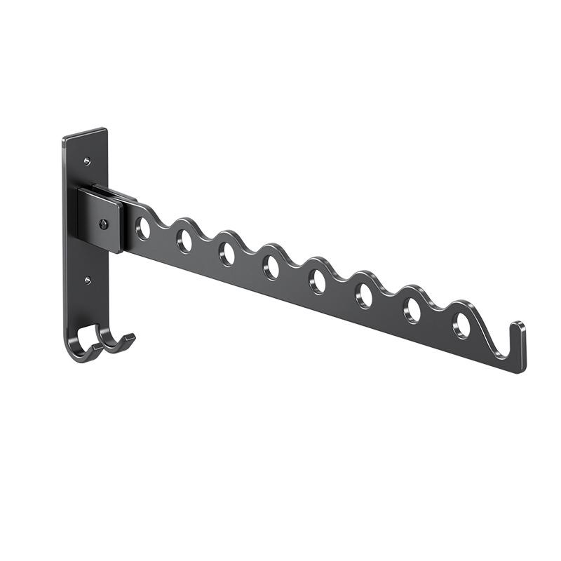 Invisible No-Drill Foldable Clothes Drying Rack for Balcony or Bathroom